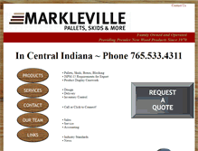 Tablet Screenshot of marklevillelumber.com